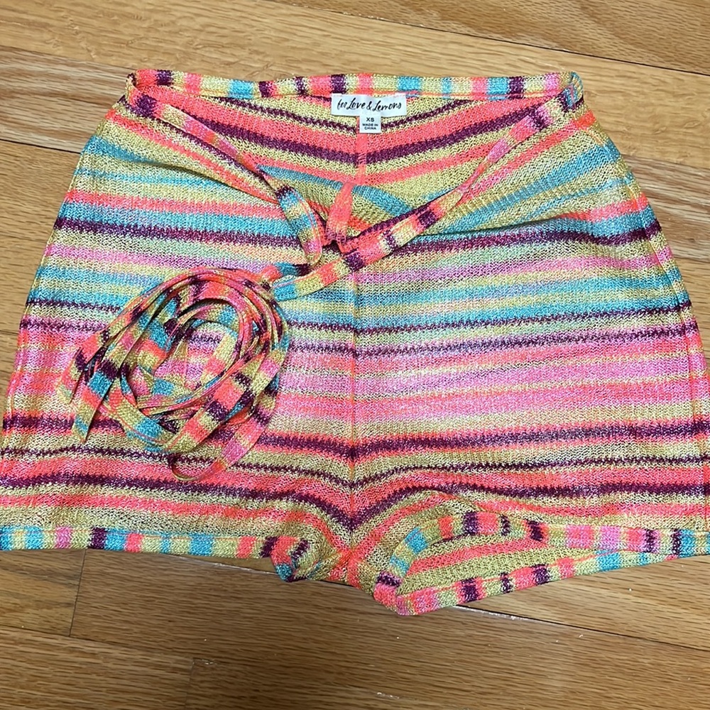 FOR LOVE AND LEMONS LAMERÉ SHORT & DOMENICA TOP - Picture 3 of 5